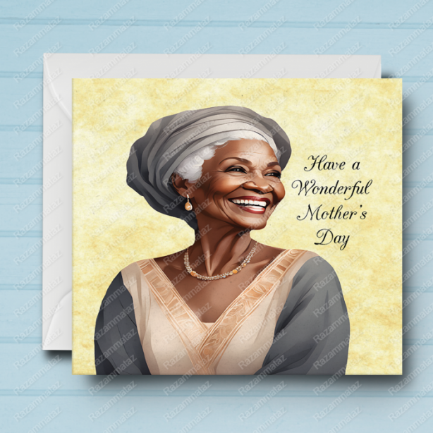 Black Mother's Day Card A
